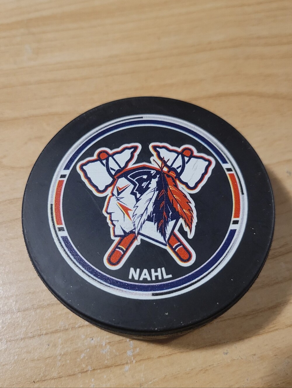 Johnstown Tomahawks NAHL 2022-2023 Official Hockey Game Puck
